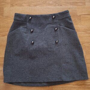 Grey mini skirt